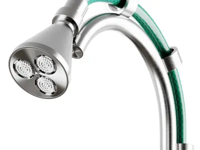 Quadrodesign FFQT garden shower 3D model