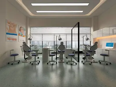 Dental Opearting Room and Lobby 3D model