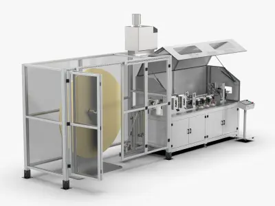 Automatic Aluminum Fin Forming Machine 3D model