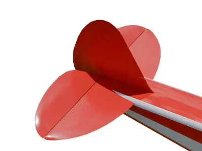 Rigged RC Plane with Remote Controller 3D Model Low-poly 3D model