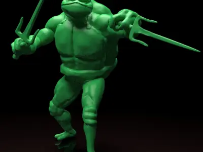 Raphael TMNT stl file 3d print model 3D print model purchase