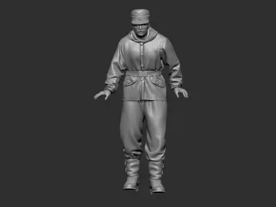 German Tankman ww2 6 3D print model