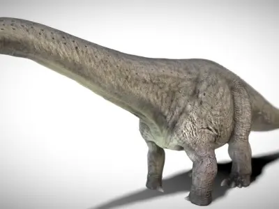 Apatosaurus The Thunderous Giant of the Jurassic Low-poly 3D model