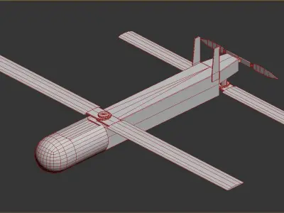 Coyote UAV Low-poly Low-poly 3D model