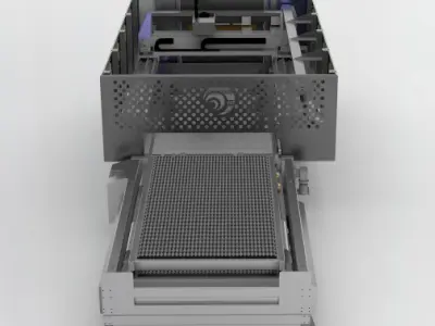 Large laser cutting machine 3D model