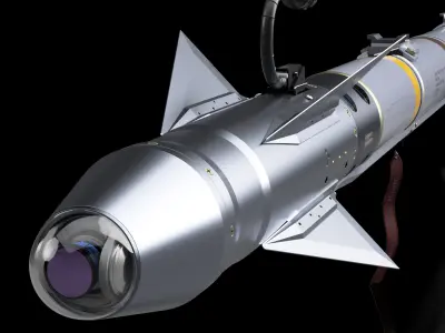 AIM-9X Sidewinder Simplified-Extreme Detail - 3D Print Ready 3D print model