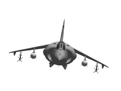 British Aerospace Sea Harrier 3D model