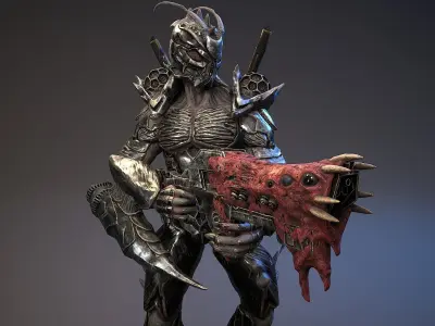 Armored Beetle 5 Low-poly 3D model