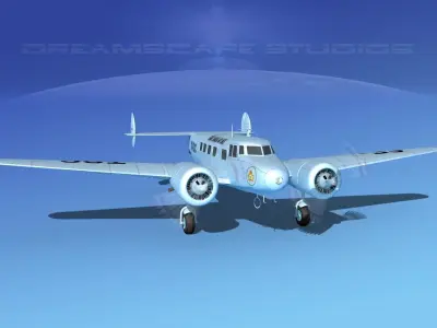 Lockheed L10 Electra Trans-Canada 3D model