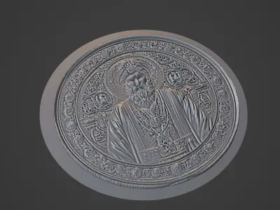 Tamerlane Medallion 3D print model