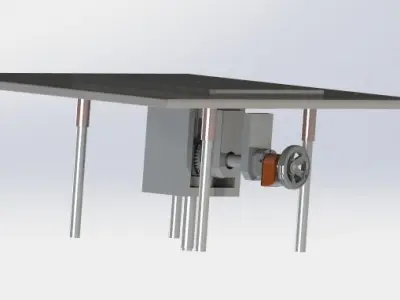 z axis manually fine-tuning  platform 3D model