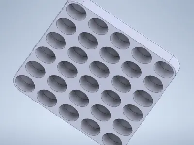 Large Battery Storage Printable Li-Ion battery holder 3D print model