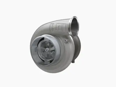 Harts X275 103mm turbocharger Low-poly 3D model