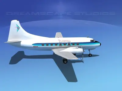 Martin 404 Flamingo 3D model