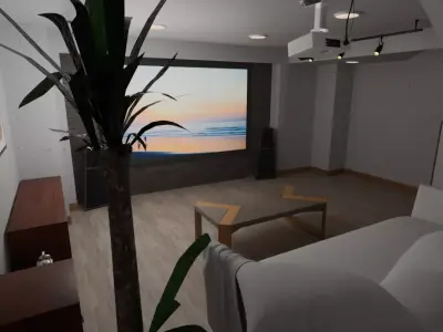 The underground theater room 3D model