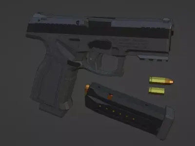 low-poly Steyr M9-A2 Free 3D model