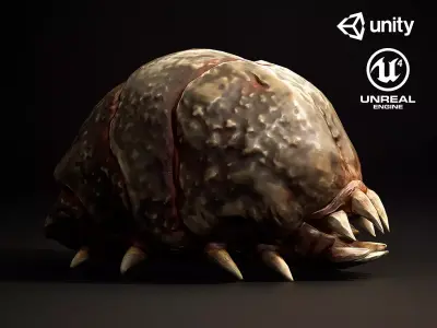 Chrok Worm - Game Ready Low-poly 3D model Low-poly 3D model