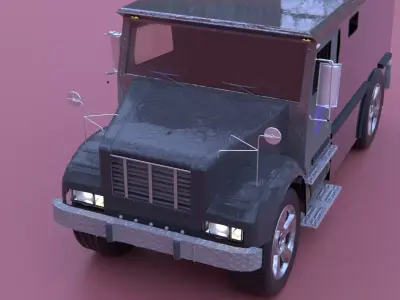 Armored Truck for a Bank 3D model