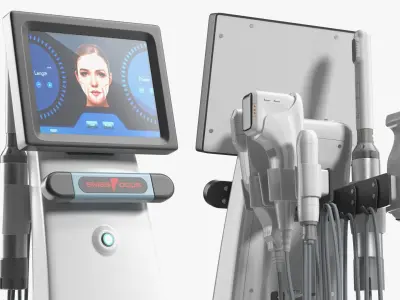 SMAS Focus Ultrasound Lifting Device White 3D model