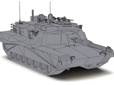 Military army collection Low-poly 3D model