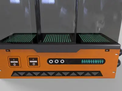 Sci-Fi Aquarium V1- 008 Low-poly 3D model