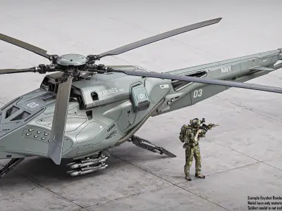 Drone Helicopter 3D model