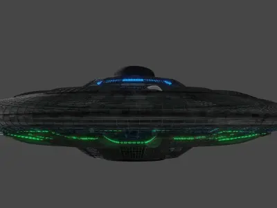 UFO Saucer A Free 3D model