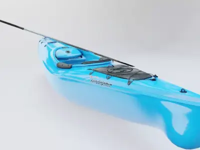 high detailed kayak model with pbr textures Low-poly 3D model