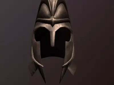 Helmet-base mesh Free low-poly 3D model