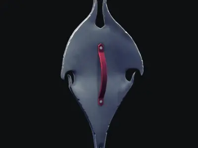 shield stylized Low-poly 3D model