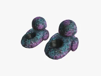 Slippers J09 Galaxy Bird - Costume Character Design Low-poly 3D model