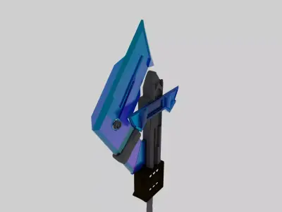 slicer sword model Low-poly 3D model