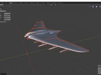 Horten Ho 229 jet 3D model