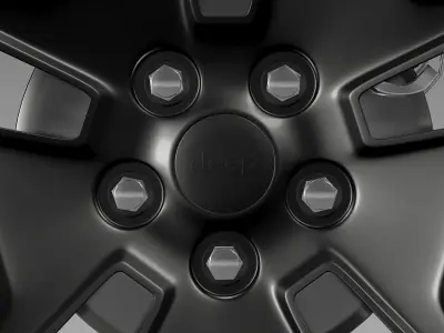 Jeep Wrangler Rubicon aniversary wheel 3D model