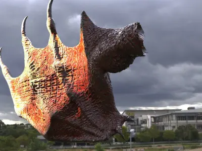 Ancient Jurassic Dragon Wings 3 3D model