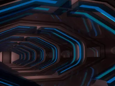 Sci Fi Corridor 3D model 180