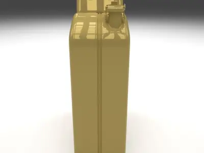 Jerry Can Yellow Low-poly 3D model