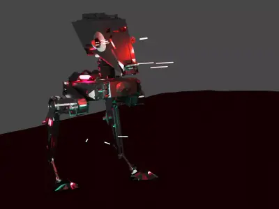 Imperial walker - blender Free low-poly 3D model