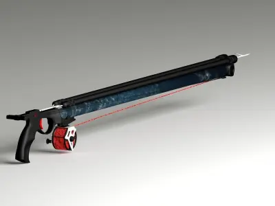 Speargun sniper rifle - sniper rifle 3D model