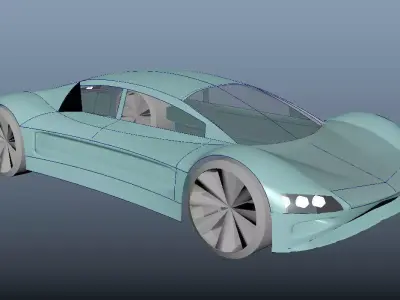 Another Concept car Free 3D model