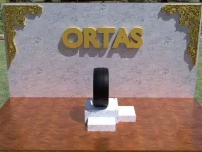 ORTAS TIRE NO 29 GAME READY Low-poly 3D model