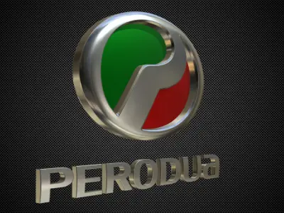 perodua logo 3D model