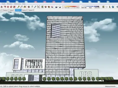 Sketchup Office building G7 3D model