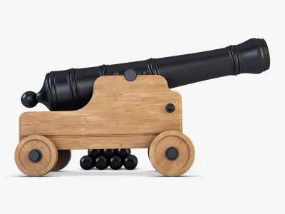Ancient Cannon 3D model