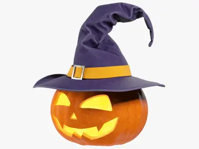 Halloween Pumpkins Family Collection V7 3D model