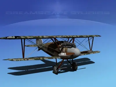  Albatross D III Fighter V19 3D model