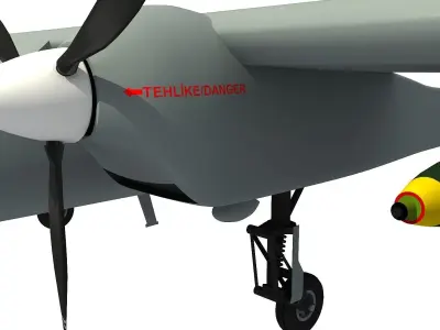 AKSUNGUR UAV ANKA-2 3D model