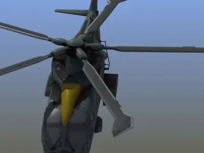 AW101 Merlin Rescue LD1 Low-poly 3D model