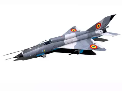 Mikoyan-Gurevich MiG-21 Lancer Low-poly 3D model