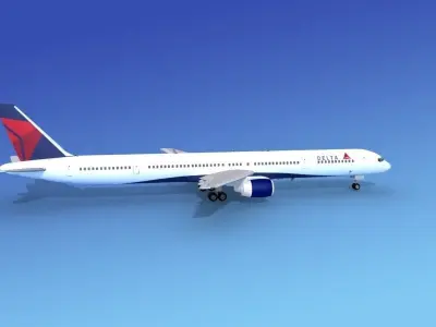 Boeing 757-300 Delta 4 3D model